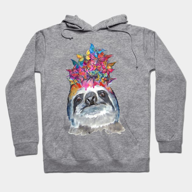 Colorful Sloths Hoodie by msmart